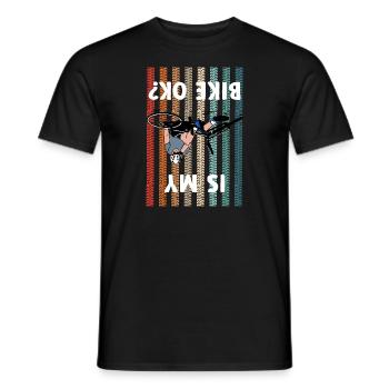 VTT Nature Road Bike VTT Biker - T-shirt homme - noir - Devant - AI Model Male 178 light (178cm)