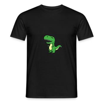 T-Rex - Men's T-Shirt - black - Front - AI Model Male 178 light (178cm)