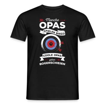 Bogenschützen Pfeil & Bogen Geschenk - Männer T-Shirt - Schwarz - Vorne - AI Model Male 178 light (178cm)