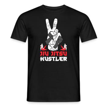 Brazilian Jiu Jitsu MMA Bjj Hugger - Männer T-Shirt - Schwarz - Vorne - AI Model Male 178 light (178cm)