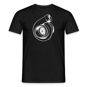 Turbo turbocharger boost boost pressure tuning gift - Men's T-Shirt - black - Front - AI Model Male 178 light (178cm)