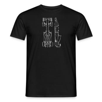 Motorsport - Männer T-Shirt - Schwarz - Vorne - AI Model Male 178 light (178cm)