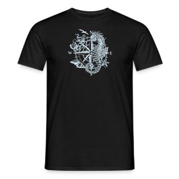 Boussole - T-shirt homme - noir - Devant - AI Model Male 178 light (178cm)
