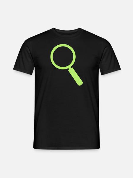 Lupe 401 - Männer T-Shirt - Schwarz