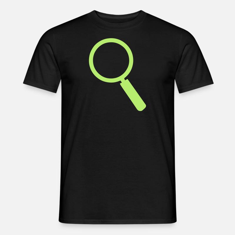 Lupe 401 - Männer T-Shirt - Schwarz