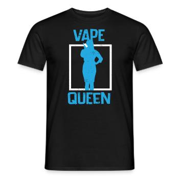 E-Cigarette E-Shisha Vapor Liquide - T-shirt homme - noir - Devant - AI Model Male 178 light (178cm)