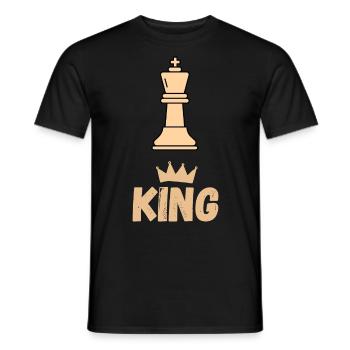 Schach Spruch Geschenk Schachmatt Queens Gambit - Männer T-Shirt - Schwarz - Vorne - AI Model Male 178 light (178cm)