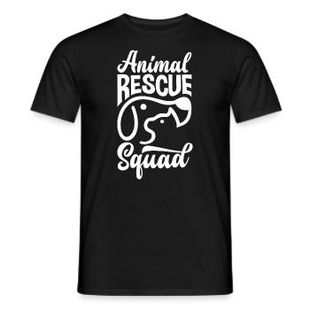 Animal Rescue Squad - Men's T-Shirt - black - Front - AI Model Male 178 light (178cm)
