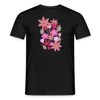 blumenblumen,blume,frühling,blüten - Männer T-Shirt - Schwarz - Vorne - AI Model Male 178 light (178cm)