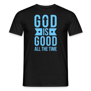 Gott ist Gut Kirche Glaube Christentum Heilig - Männer T-Shirt - Schwarz - Vorne - AI Model Male 178 light (178cm)