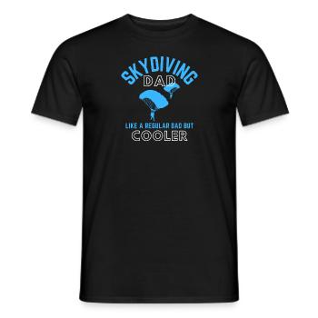 Skydive Dad Skydiving Dad - Men's T-Shirt - black - Front - AI Model Male 178 light (178cm)