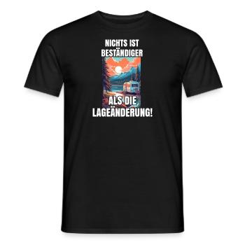 Lustiger Camper Spruch - Männer T-Shirt - Schwarz - Vorne - AI Model Male 178 light (178cm)