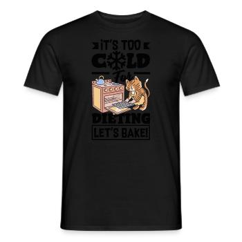 Trop froid pour suivre un régime, cuisons le réconfort - T-shirt homme - noir - Devant - AI Model Male 178 light (178cm)
