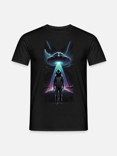Humanoid hoodie X - Men's T-Shirt - black