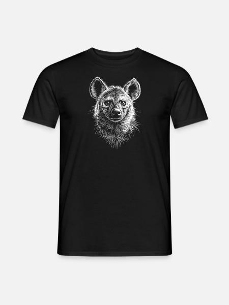 Hyène, Hyène tachetée, Portrait, Faune, Afrique, Animaux - T-shirt homme - noir