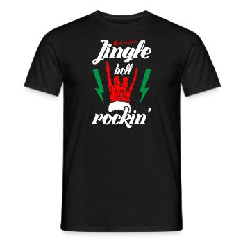 Jingle bell Rockin Musique de Noël - T-shirt homme - noir - Devant - AI Model Male 178 light (178cm)