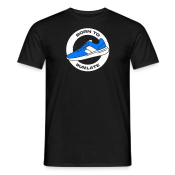 Born To Run Late Running Dad - Männer T-Shirt - Schwarz - Vorne - AI Model Male 178 light (178cm)