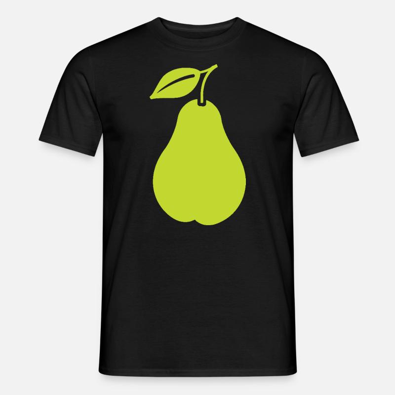 Birne - Männer T-Shirt - Schwarz