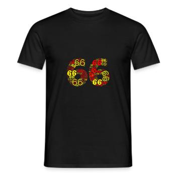 66 Seixanta Six Sang i Or - T-shirt homme - noir - Devant - AI Model Male 178 light (178cm)