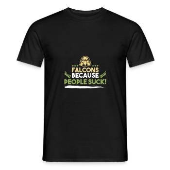 falknerei sport spruch - Männer T-Shirt - Schwarz - Vorne - AI Model Male 178 light (178cm)