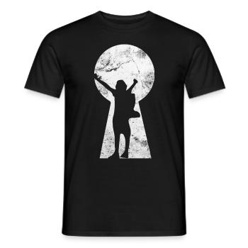 Keylock - Randonnée - - T-shirt homme - noir - Devant - AI Model Male 178 light (178cm)