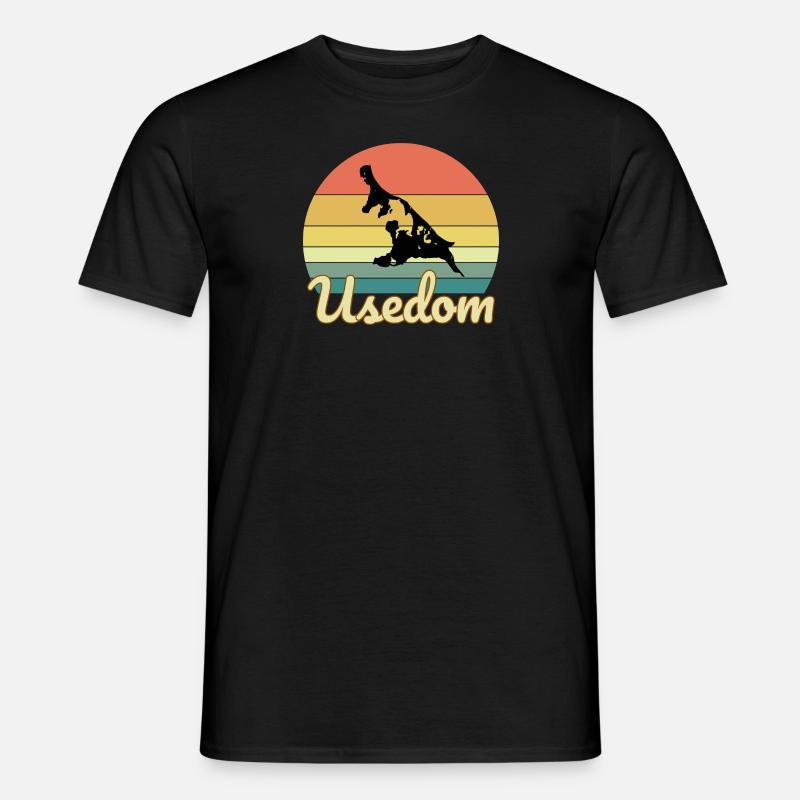 Ich bin ein Usedom - Männer T-Shirt - Schwarz