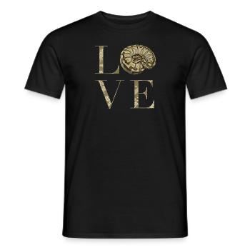 Ball Python snake Lover - Men's T-Shirt - black - Front - AI Model Male 178 light (178cm)