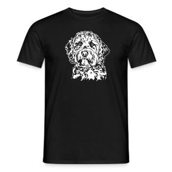 Goldendoodle Portrait Labradoodle Chiens Wilsigns - T-shirt homme - noir - Devant - AI Model Male 178 light (178cm)
