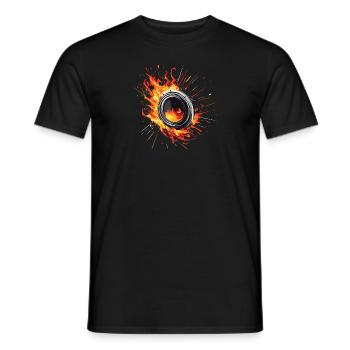 DJ Bass Rave Wave Sound Music Musik Heavy Metal - Männer T-Shirt - Schwarz - Vorne - AI Model Male 178 light (178cm)