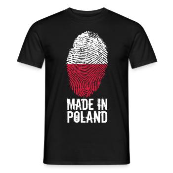 Made in Poland / Made in Poland Polska - T-shirt homme - noir - Devant - AI Model Male 178 light (178cm)