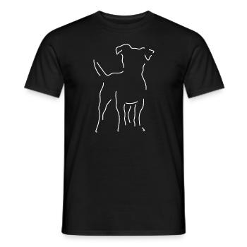 Enfer des chiens Amoureux des chiens Amoureux des chiens - T-shirt homme - noir - Devant - AI Model Male 178 light (178cm)