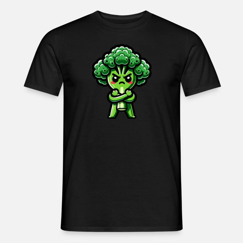 Wütender Brokkoli - Männer T-Shirt - Schwarz