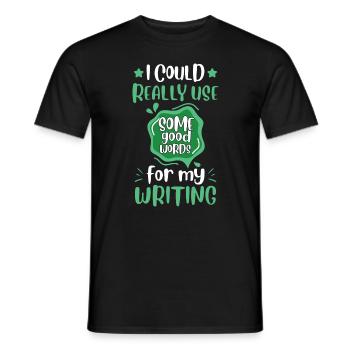 I Cloud utilise vraiment de bons mots - T-shirt homme - noir - Devant - AI Model Male 178 light (178cm)