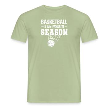 Basketball Basketballspieler Vintage Spruch Basket - Männer T-Shirt - Sage - Vorne - AI Model Male 178 light (178cm)