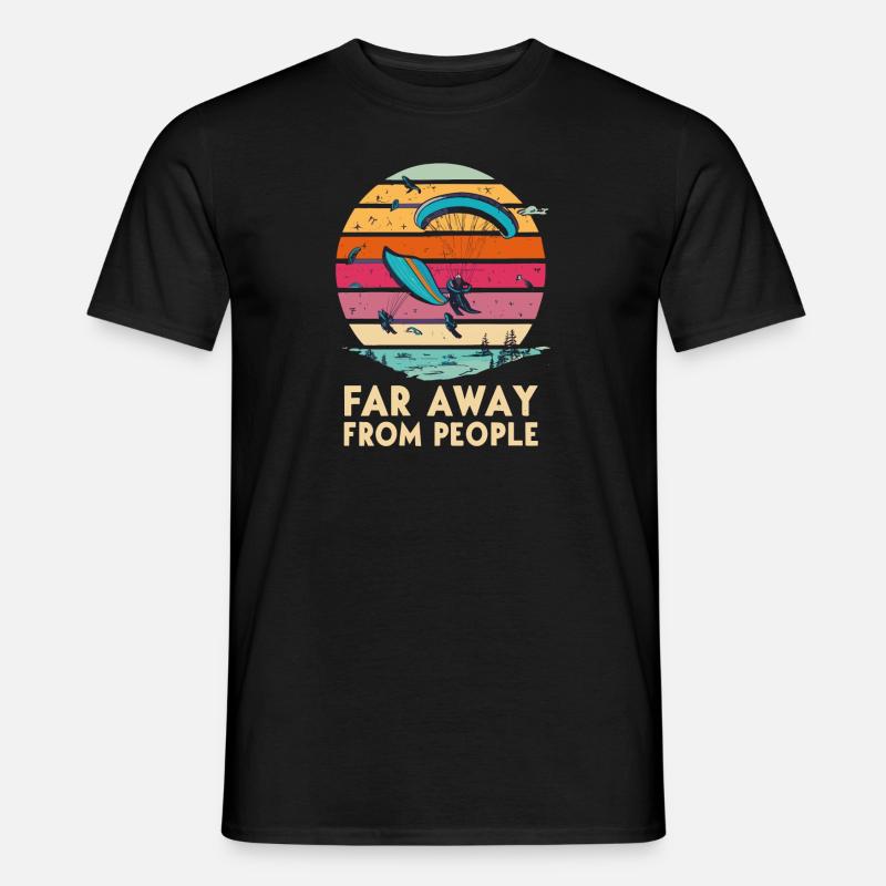 Paragliding - Männer T-Shirt - Schwarz