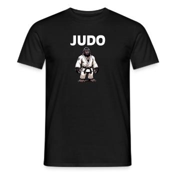 Niedlicher Kampfsport-Judo-Gorilla - Männer T-Shirt - Schwarz - Vorne - AI Model Male 178 light (178cm)