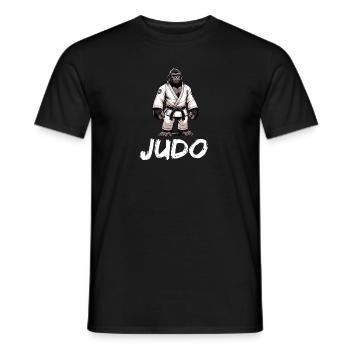 Japanisches Judo Gorilla Judoka - Männer T-Shirt - Schwarz - Vorne - AI Model Male 178 light (178cm)