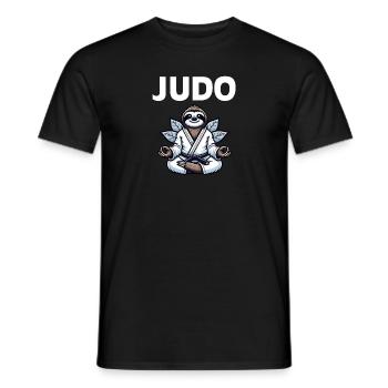 Niedliches Kampfsport-Judo-Faultier - Männer T-Shirt - Schwarz - Vorne - AI Model Male 178 light (178cm)