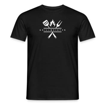 Grillmeister - Männer T-Shirt - Schwarz - Vorne - AI Model Male 178 light (178cm)