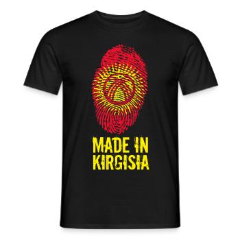 Made In Kirgisia Kirgistan Kirgisistan Kirgisistan - Männer T-Shirt - Schwarz - Vorne - AI Model Male 178 light (178cm)