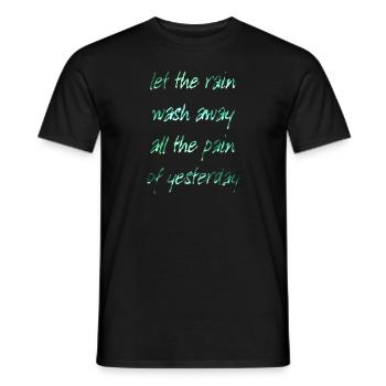 Que la pluie s’évanouisse... - T-shirt homme - noir - Devant - AI Model Male 178 light (178cm)