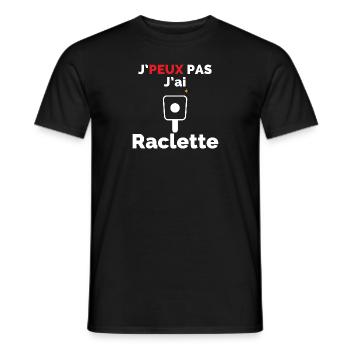 Ich kann nicht Raclette - Männer T-Shirt - Schwarz - Vorne - AI Model Male 178 light (178cm)