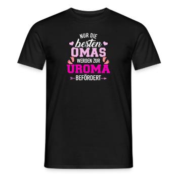 Uroma - Männer T-Shirt - Schwarz - Vorne - AI Model Male 178 light (178cm)