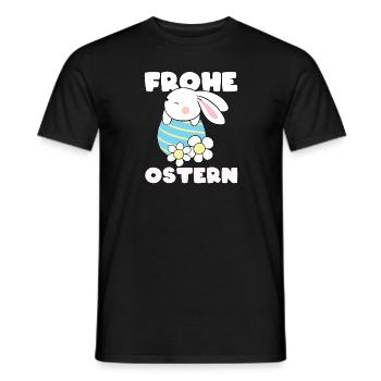 Ostern Hase Kaninchen Ei - Männer T-Shirt - Schwarz - Vorne - AI Model Male 178 light (178cm)