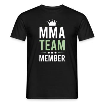 Mma Team - Männer T-Shirt - Schwarz - Vorne - AI Model Male 178 light (178cm)