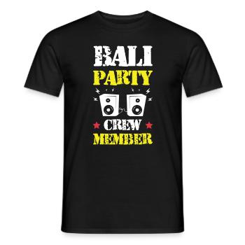 Équipage de la fête à Bali - T-shirt homme - noir - Devant - AI Model Male 178 light (178cm)
