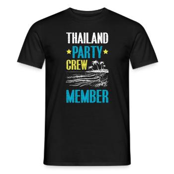 Thailand Party Crew - Männer T-Shirt - Schwarz - Vorne - AI Model Male 178 light (178cm)