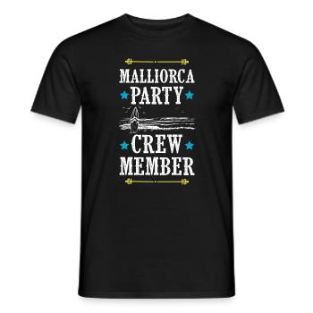 Majorque Party Crew - T-shirt homme - noir - Devant - AI Model Male 178 light (178cm)
