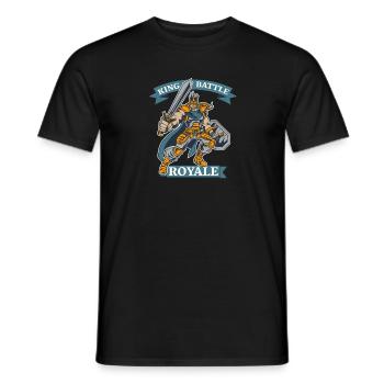 L’idée de cadeau de Roi de Battle - T-shirt homme - noir - Devant - AI Model Male 178 light (178cm)