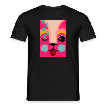 néon1 - T-shirt homme - noir - Devant - AI Model Male 178 light (178cm)